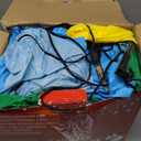 SIKADEER Christmas Banner Outdoor Inflatables Decorations 9FT Long with LED Lights, Happy Snowman Inflatable Gingerbread Man Gift Box Decoration Blow Ups Yard Holiday Xmas Party Decor