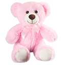SHAFISH Plush Teddy Bear Cute Stuffed Animal Bear with Bow Plush Toys 13.8 Inches (Pink)