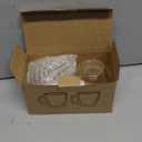 Mfacoy Glass Double Wall Insulated Espresso Cups (Set of 2), 5.4 oz Shots Cup with Handle, Insulated Glasses Mugs, Small Coffee Cups, Shot Glass