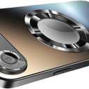 Magnetic Series Design for iPhone Air Case, [Compatible with MagSafe][Military Drop & Full Camera Lens Protector] Large Window Logo View Dust-Proof Matte Shockproof Cover, Black