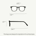 IZIPIZI READING #E Reading Glasses for Women and Men Rectangular Glasses with Anti-Scratch Lenses, Lightweight Fashion Frame