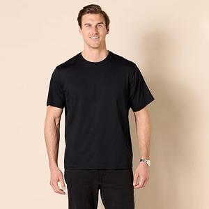 Amazon Essentials Men's Cotton Regular-Fit Short-Sleeve Crewneck T-Shirt,
 Black, XL
