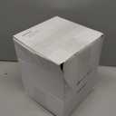 Reallnaive 5.9 Inch Cube Mother of Pearl Tissue Box Cover Ceramic Decorative Tissue Box Holder, Square Napkin Holder Rustic Napkin Dispenser Organizer for Table Bathroom Office(Brown Floral)