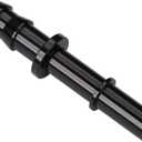 Podavelle 3/8 Hose Barb to 3/8 SAE Quick Connect Disconnect Male Fuel Fitting Adapter Aluminum Black