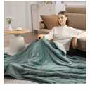 King Heated Blanket 100''X90'', Ultra Soft Silky Flannel & Fluffy Sherpa Heating Blanket Dual Control with 5 Heat Levels & 10 Hrs Timer, ETL Certified & Overheat Protection, Machine Washable