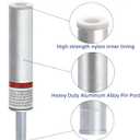 3/4" Boat Seat Pin Post,Marine Boat Seat Pedestal Base Post for Mounting Boat Seat,Boat Seat Pedestal Post Lock-in Aluminum Boat Seat Extension Post Pole for Marine Pontoon Boat Fishing Boat Bass Boat