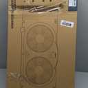 Shinic 9" Twin Window Fan with Remote Control,Reversible Airflow,Removable Cover,3 Speeds, 3 Modes, Expandable Panels (From 24" to 37"),ETL Certified, White