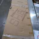 JSB No Assembly Folding Bookshelf, 6 Tier Industrial Metal Book Shelf for Storage, Vintage Wood Foldable Bookcase for Living Room, Bedroom, Office Organization Shelves (All White)