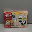 Melissa & Doug Farm Animals Sound Puzzle 8-Piece Wooden Peg Puzzle with Light-Activated Sounds, Music Learning Toy for Toddlers and Preschoolers Ages 2+