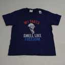 Funny July 4th Tshirt Party - Funny George Washington Tee T-Shirt Blue S