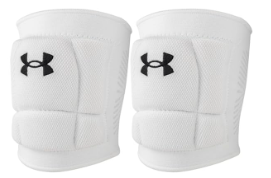 Under Armour Volleyball Knee Pads, White Adult Large