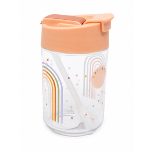 Plastic Sipper & Straw "Rainbow" Edition