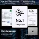 Soonjet Invisible Armor for MacBook Air 15 inch Case | M5 M4 M3 M2 2026 2025-2023 | Same as Bare Device | Closes Seamlessly | Hard Shell Laptop Cover | Matte Clear