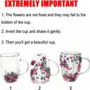 NBHUZEHUA Double Wall Glass Coffee Mugs Clear Cups for Cappuccino Tea Espresso Latte Hot Beverages Glasses Birthday Gifts for Women Her