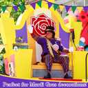 2 x Menkx 4 Pcs Mardi Gras Table Decorations Mardi Gras Wooden Truck Sign Block Tiered Tray Decor Table Centerpieces Book Stack Tabletop for Carnival Masquerade Party Decor Rustic Home Shelf Fireplace