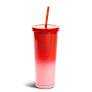Manna Chilly Double-wall Vacuum Insulated Stainless Steel Tumbler with Splash-proof Lid and Reusable Tritan Straw - 24 Oz