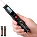 PREXISO Pocket Laser Measurement Tool, 135Ft Laser Distance Meter Backlit Display Laser Measure with Pen Clip Ft/Ft+in/in/M Unit - Pythagorean, Distance, Area, Volume Modes for Home, Industries (Black)