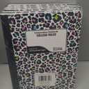 Composition Notebook Preppy with Leopard Print Design College Rule: 6 Pack, Cute Decorative Hardcover Writing Notebook With Sewn Binding and No Bleed Through, 200 Pages (100 Sheets), 9.75x7.5, For School or Office