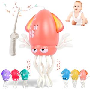 2 x Sachie Dancing Octopus Baby Toy Electric Crawling Octopus with Music & Lights, Rechargeable Sensory Toy for Infants & Toddlers, Fun Learning Gift for Boys & Girls(Pink)