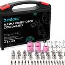 AG60P Plasma Cutter Torch Consumables, 50Pcs Cutting Torch Tip Nozzles Kit with Box, For AG60 WSD60 AG60P and BTC500DP