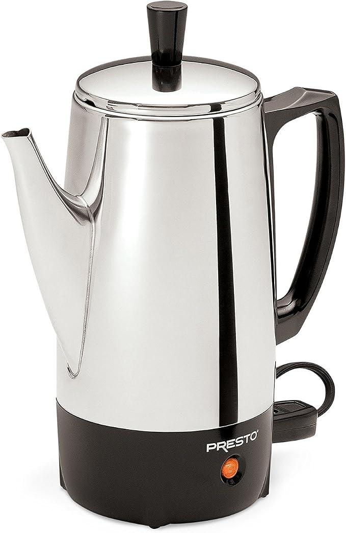 Presto 02822 Stainless Steel 6-Cup Electric Coffee Percolator
