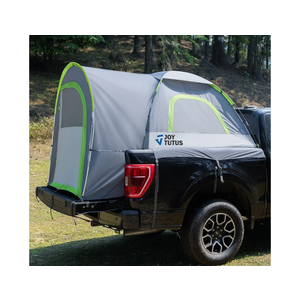 JOYTUTUS Truck Tent with Rainfly 5.5Ft-5.8Ft, Straight Spacious Truck Bed Tent with Sky View Mesh, Waterproof PU2000mm Double Layer for 2 Person