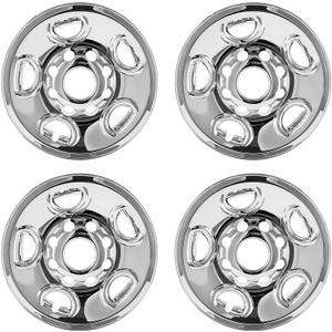 Wheel Skins for 2003-2024 Chevy Express 2500 3500; 2009-2016 Express 4500; 2009-2024 Express Cargo; Savana 1500 2500 3500 2003-2025 Wheel Covers;4 Pcs; 16 inch (Chrome)
