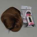 Brown Hair Toppers for Women Short Bob Hairpiece with Bangs Side Part Synthetic Tooper for Thinning Hair Toppers with Bangs