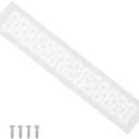 PATIKIL 16 x 3 Inch Door Air Vent Cover, Heavy Duty Aluminum Grille Ventilation Cover Louvered with Mounting Screws for Cabinet Wardrobe Door, White