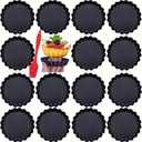 DATANYA 16 Pack Mini Tart Pans 4 Inch with Removable Bottom Round Nonstick Quiche Pan, Heavy Duty Fluted Side Tart Molds for Pies, Mousse Cakes, Dessert Baking