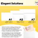 5x7 Envelopes for Invitations - 110 White Envelopes for 5x7 Cards - A7 - (5 x 7 inches) - Perfect for Weddings, Graduation, Baby Shower - 120 GSM - Peel, Press & Self Seal - Square Flap