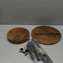 AUGOSTA 3 Tier Plant Stand, Tall Metal Wood Shelf Holder for Indoor, Outdoor Display Rack Flower Pot Stand for Corner Living Room Balcony Garden Patio