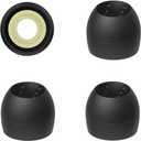 JVC EPFX10 Spiral Dot Earpieces  Set of (4) Ear Tips, Sizes Small Through Large, Fits Many JVC Models (Small) Black