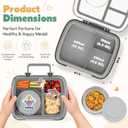 Bento Lunch Box for Kids and adults, Stainless Steel 9oz Thermo Food Jar, Ice Pack & Utensils, Gifts for Back to School Toddler Girl Boy