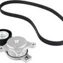 Drive Belt Tensioner Kit Compatible for Mazda 6 CX-9, For Lincoln MKS MKT MKX MKZ, For Ford Edge Explorer Flex Fusion Taurus, For Mercury Sable Replaces 6PK1140 BT4E6B209CC