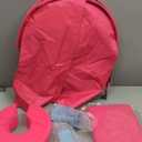 Backpack Beach Tanning Chair with Canopy Sun Shade & Face Hole, 6 Position Folding Lounge Sun Chair for Adults Outside Reading Sunbathing Poolside Camping Lawn, UPF 50+, Pink, Patent Design