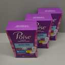 Poise Ultra Thin Incontinence Pads & Postpartum Pads for Bladder Leaks, 4 Drop Moderate Absorbency, Regular Length, 144 Count