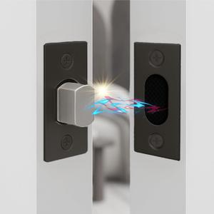 Mega Handles Magnetic Tubular Door Latch - Magnetic Exterior Door Latch, Standard Door Latch Replacement Suitable Only with Square Spindle for Most Brands - Matte Black