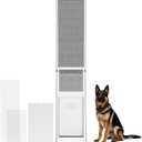 FAMIGRO XL Dog Door for Sliding Glass Door, Extra Large Patio Doggy Door Insert for Sliding Door, Height Adjustable from 44" to 84", Flap Width: 14 inch