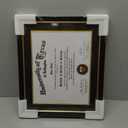 GraduationMall Certificate Documents Diploma Frame Cherry Real Wood with Black Mat 8.5 x 11 /11 x 14