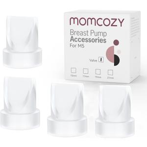 Momcozy M5 Duckbill Valves. Original M5 Breast Pump Replacement Accessories, 4 PCS