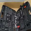 Amazon Basics Mechanic's Socket Tool Set With Case, Metric Sizes, 145-Piece