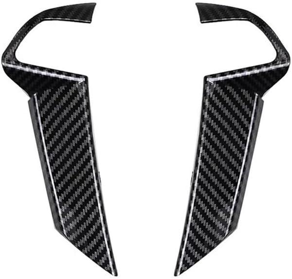 Carbon Fiber Style Steering Wheel Trim Cover Frame ABS Decal Interior Moulding AccessoriesFit for Honda Accord 2008 2009 2010 2011 2012 (No Button)