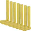 Gold Floating Shelf Bracket 10 Inch, 8 Pack Heavy Duty Shelf Brackets, Wall Shelf Bracket for DIY Decorative with Mounting Hardware
