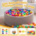 Suncuber Ball Pit Balls for Toddlers: 200 Colorful Non-Toxic Balls – BPA-Free, Phthalate-Free, Crush-Resistant Plastic, 2.2 Inches, Perfect Toy for Boys and Girls, Ideal for Ball Pit Play