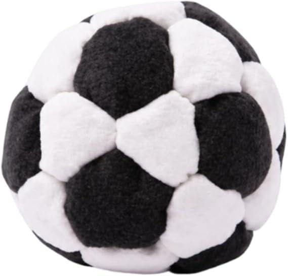 Soccer Hackys Footbag SacksSoft Plush Footbags for Adults,Durable Fleece Juggling Balls,for Foot Coordination Training, Stress Relief,Outdoor Play, Party Favors