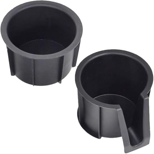Mizoneparts Cup Holder Insert Compatible with Toyota 4Runner 2010-2023, Replaces 66991-35030 66992-35030 Rubber Center Console Left Front & Rear Cup Holder Insert