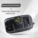 68364312AC Coolant Recovery Tank with Cap for 2018-2024 Jeep Wrangler 2.0L L4 Engine Coolant Recovery Bottle Replace 68364312AA 68364312AB