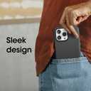 OtterBox iPhone 14 Pro Max (ONLY) Symmetry Series+ Case - Black, Ultra-Sleek, Snaps to MagSafe, Raised Edges Protect Camera & Screen