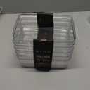 BINO | Plastic Storage Bins, X-Small - 5 Pack | THE LUCID COLLECTION | Multi-Use Built-In Handles BPA-Free Clear Storage Containers | Fridge Organizer | Pantry & Home Organization